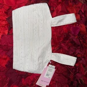 Avec Les Filles White Embroidered Top